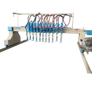 دستگاه هوابرش راستهبر دو موتوره مدل البرز | برش طولی ورقهای فولادی صنعتی